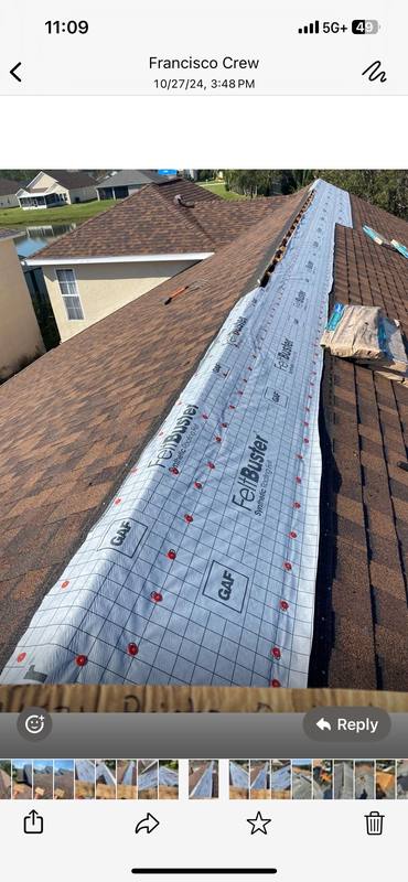 residential shingle roof replacement by Hloska Roofing in Wesley Chapel