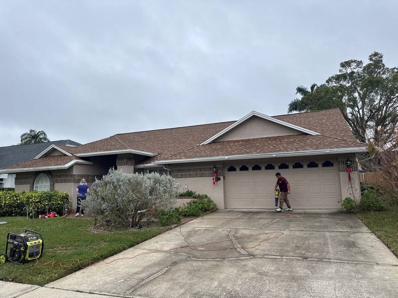 residential shingle roof replacement by Hloska Roofing in Tampa
