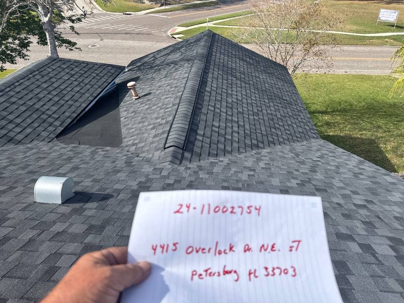 roofing project near Overlook Dr NE in St. Petersburg