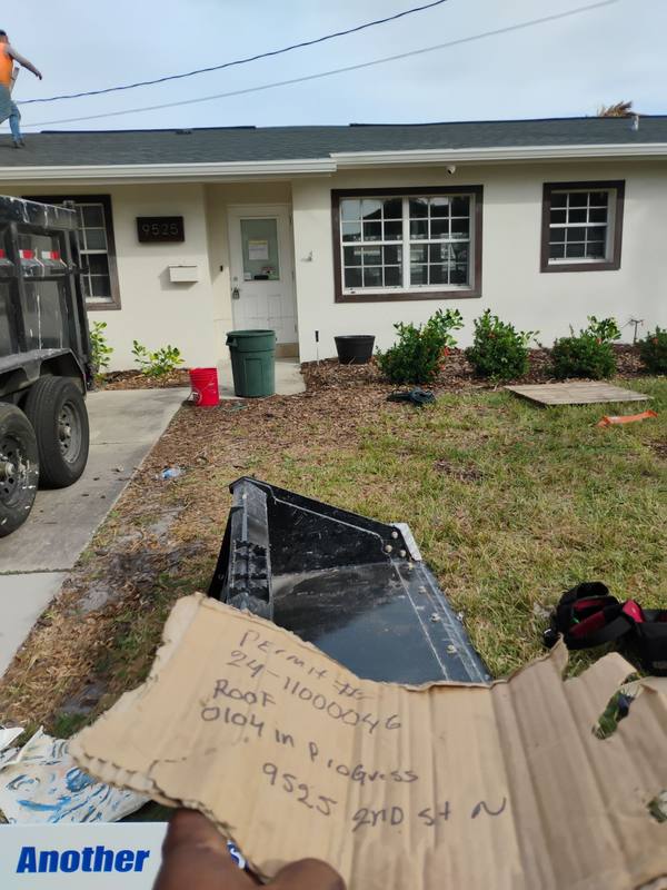 completed roofing project in St. Petersburg FL