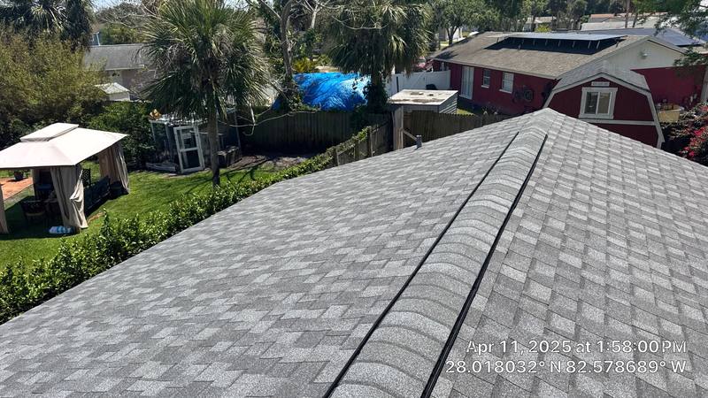 completed roofing project in Tampa FL