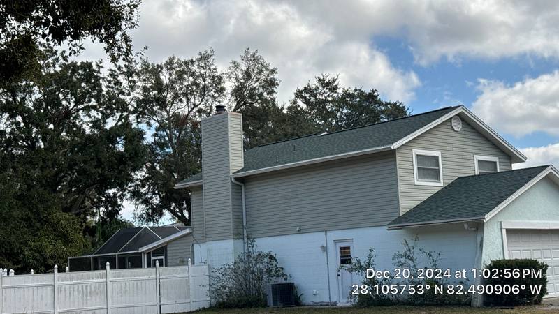 completed roofing project in Tampa FL