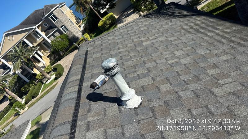 completed roofing project in Tarpon Springs FL