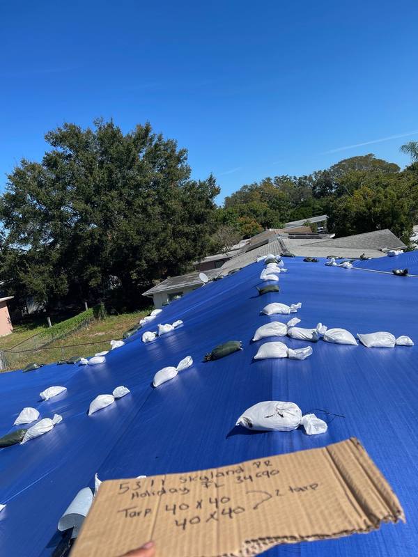 completed roofing project in Holiday FL