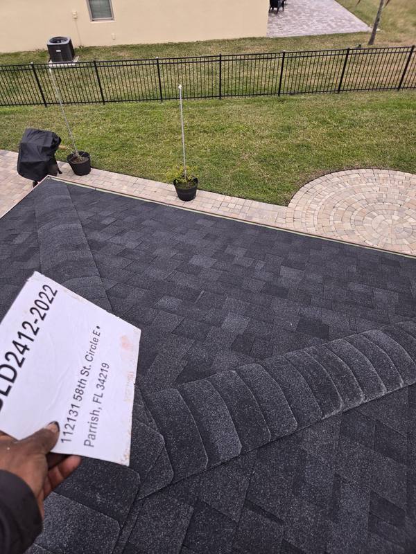 completed roofing project in Parrish FL