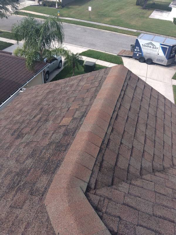 completed roofing project in Wesley Chapel FL