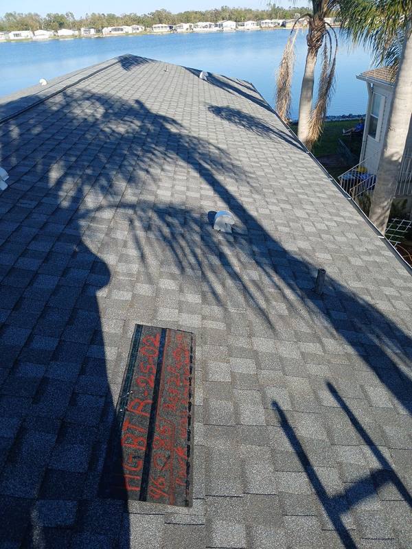 roofing project near Fantasia Park Way in Riverview