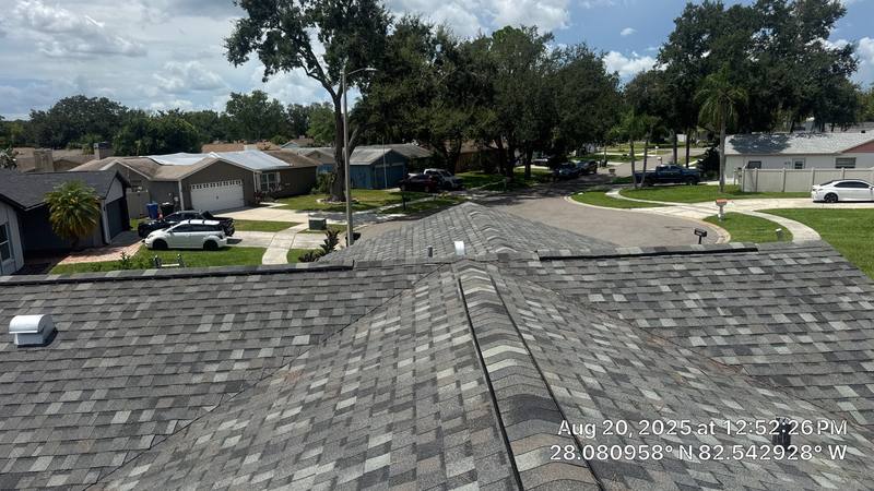 completed roofing project in Tampa FL