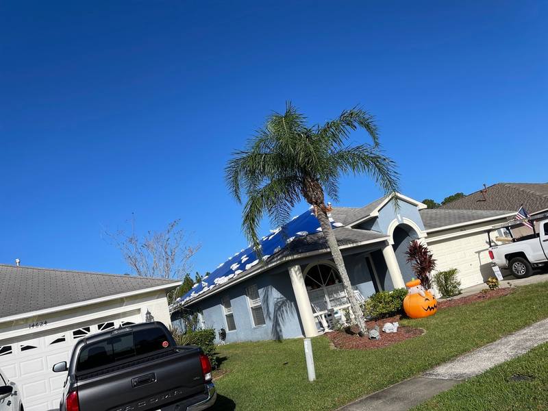 completed roofing project in Tampa FL
