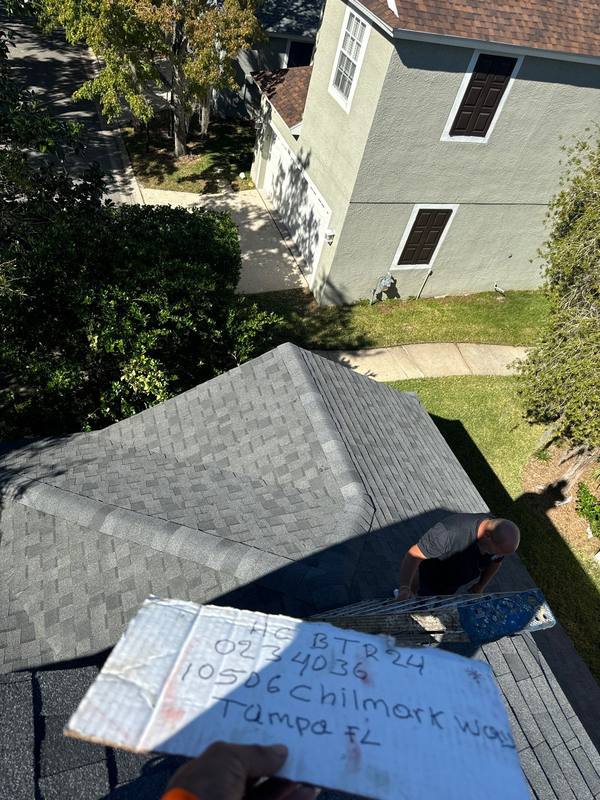 roofing project near Chilmark Way in Tampa