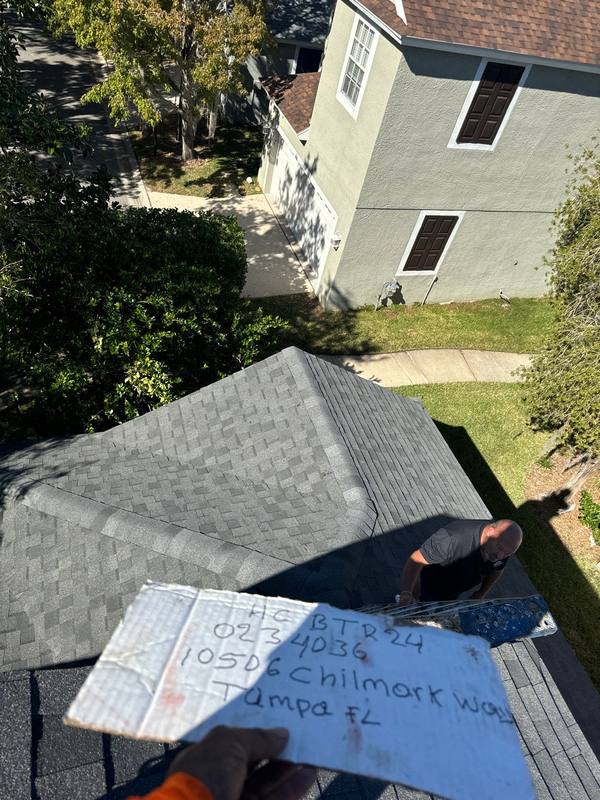 residential shingle roof replacement by Hloska Roofing in Tampa