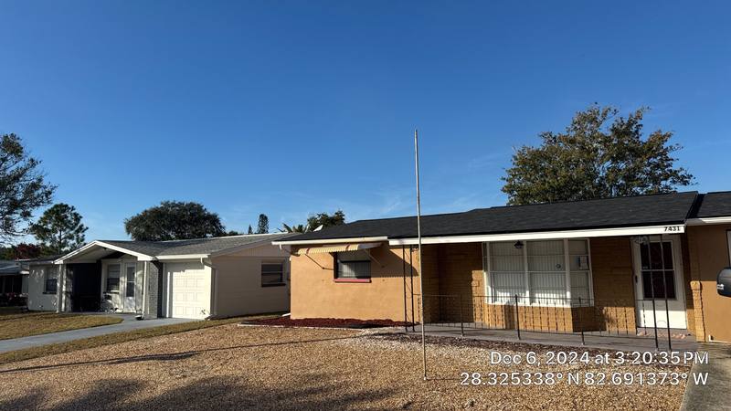 completed roofing project in Port Richey FL