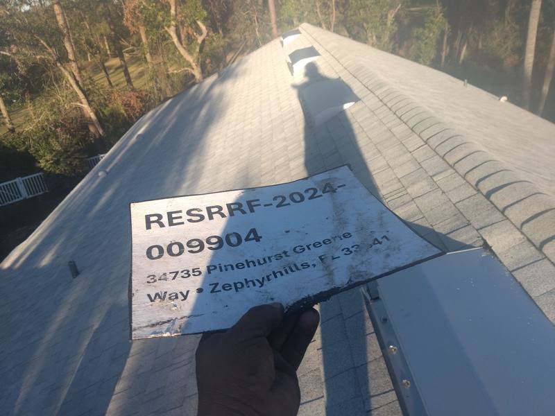 completed roofing project in Zephyrhills FL