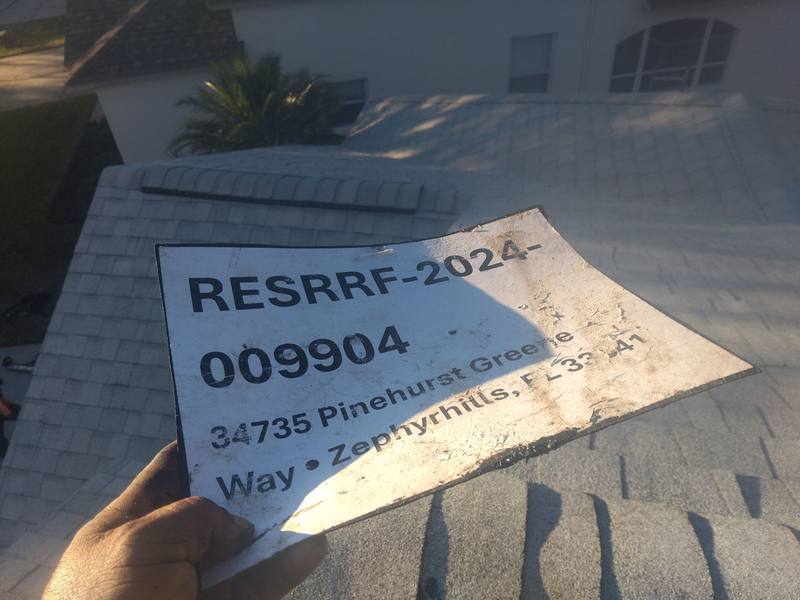 roofing project near Pinehurst Greene Way in Zephyrhills