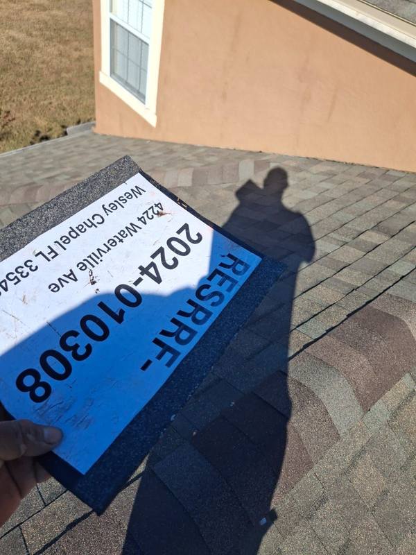 completed roofing project in Wesley Chapel FL