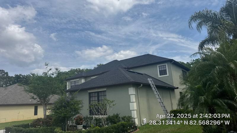 completed roofing project in Land O' Lakes FL