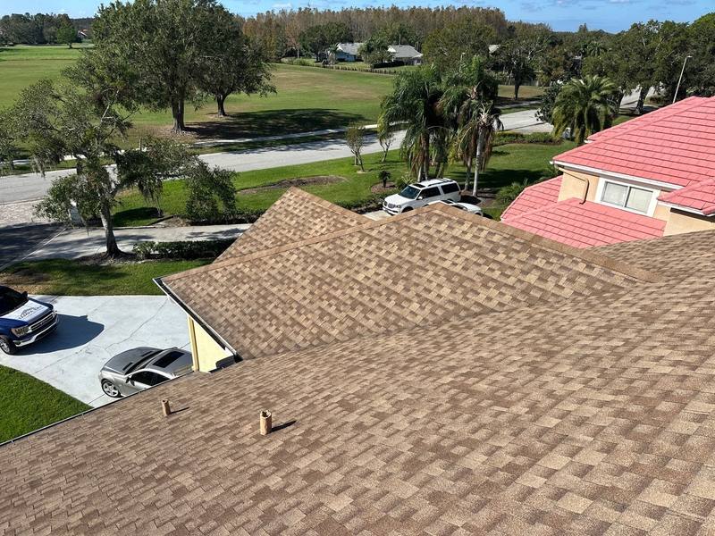 completed roofing project in Lutz FL