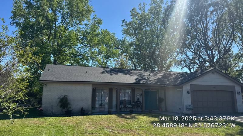 residential shingle roof replacement by Hloska Roofing in Spring Hill