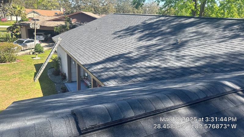 residential shingle roof replacement by Hloska Roofing in Spring Hill