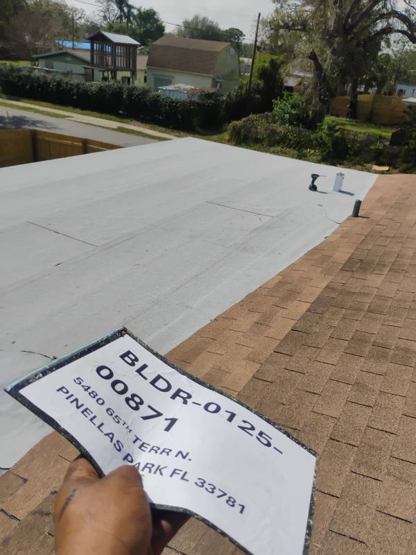 completed roofing project in Pinellas Park FL