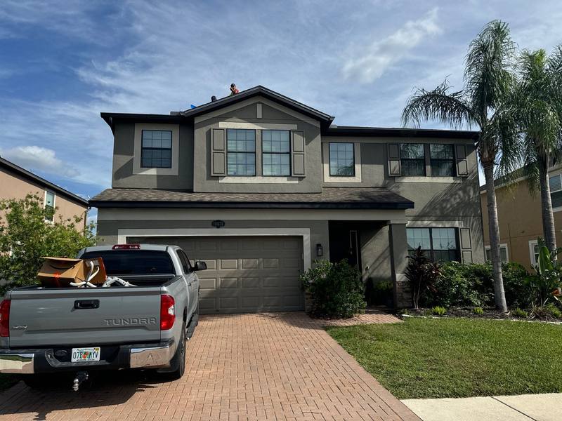 completed roofing project in Lutz FL
