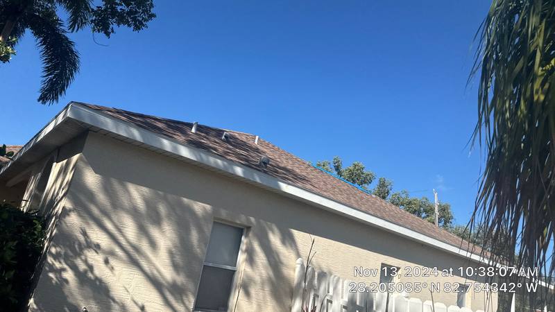 completed roofing project in Holiday FL