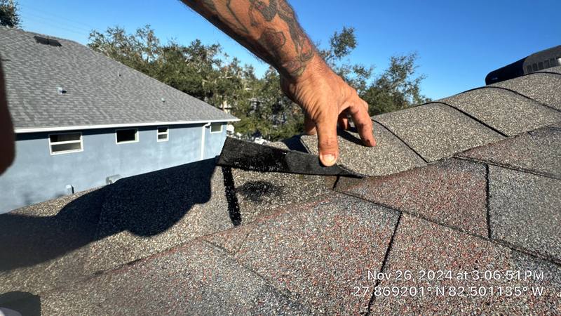 residential roof repair by Hloska Roofing in Tampa