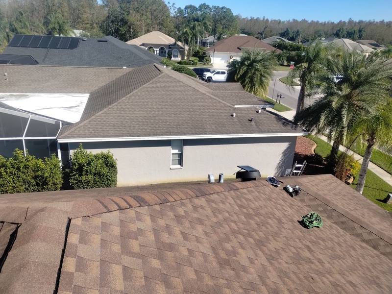 residential roof repair by Hloska Roofing in Trinity