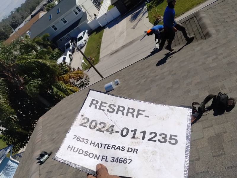 roofing project near Hatteras Dr. in Hudson