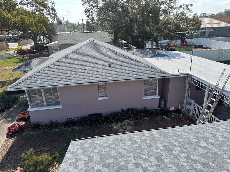completed roofing project in Clearwater FL