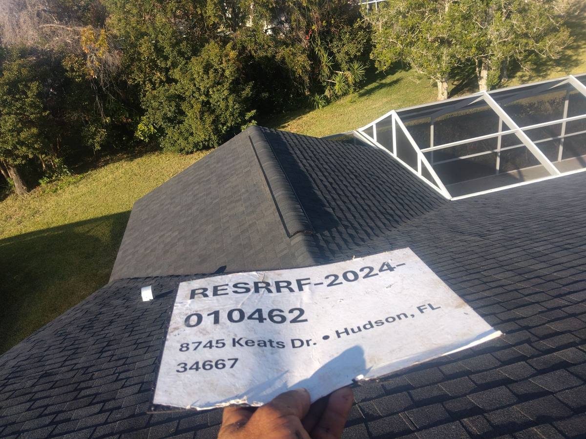 shingle roof replacement in Hudson, Florida