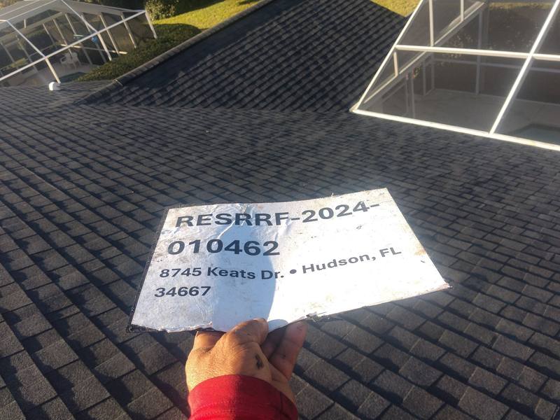 shingle roof replacement in Hudson, Florida