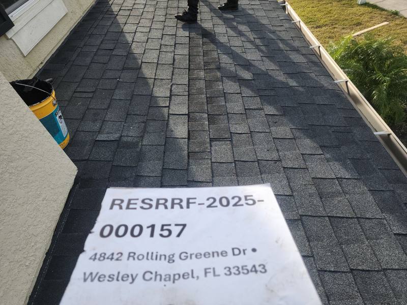residential roof replacement by Hloska Roofing in Wesley Chapel