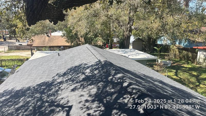completed roofing project in Tampa FL