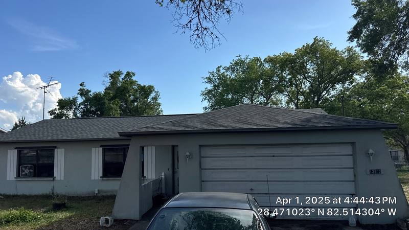 residential shingle roof replacement by Hloska Roofing in Spring Hill