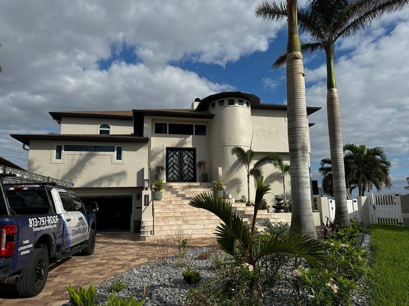 residential roof replacement by Hloska Roofing in St. Petersburg