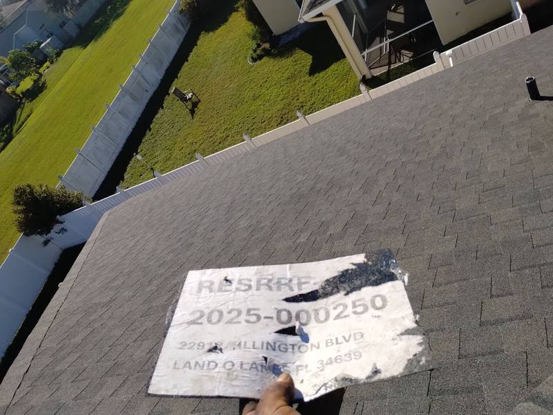 completed roofing project in Land O' Lakes FL