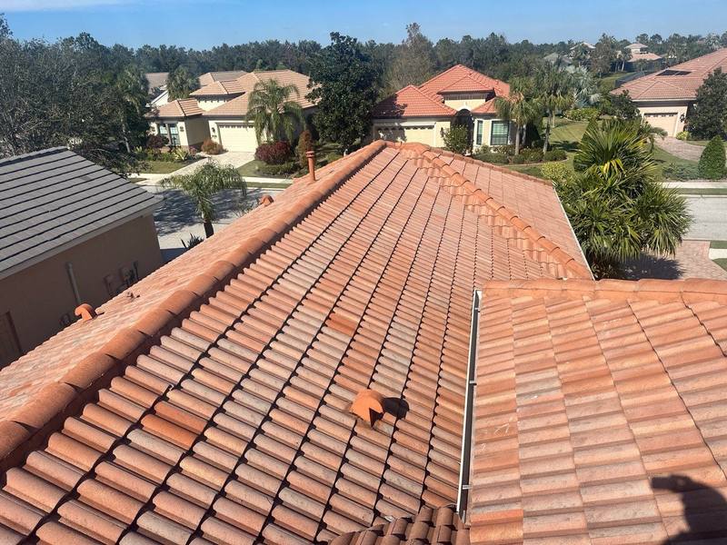 residential tile roof replacement by Hloska Roofing in Lakewood Ranch