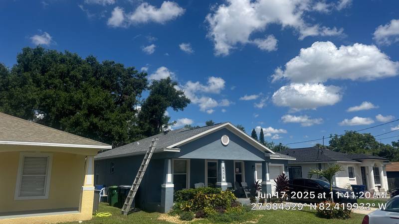 roofing project near N Troy St in Tampa