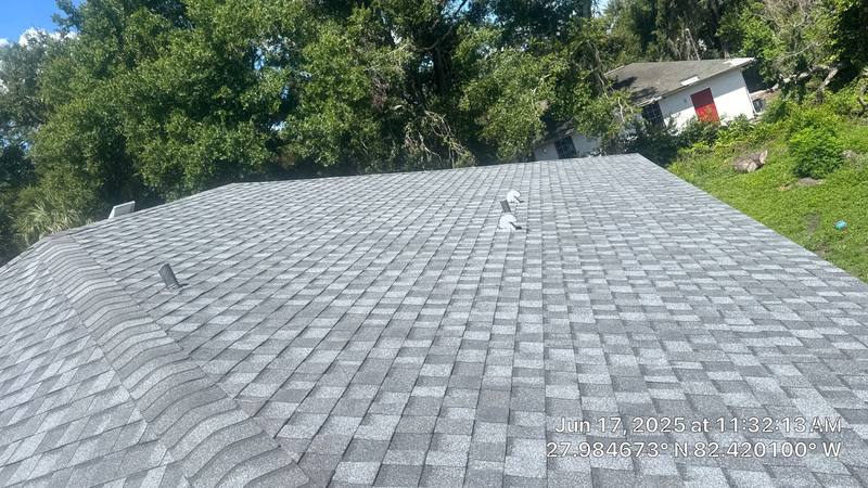 residential shingle roof replacement by Hloska Roofing in Tampa