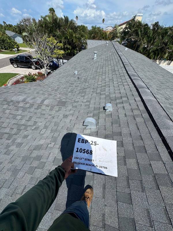 roofing project near 13th St in Belleair Beach