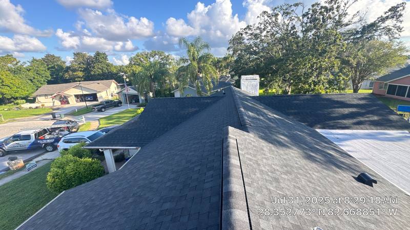 completed roofing project in Hudson FL