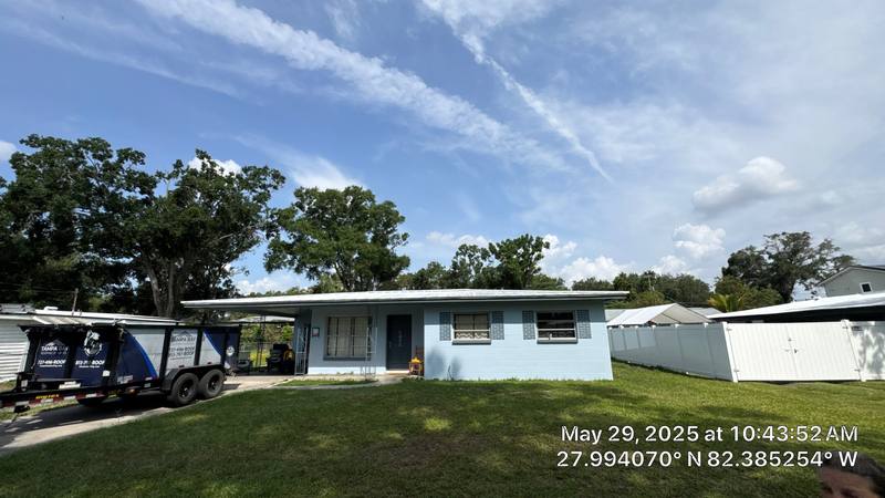 residential metal roof replacement by Hloska Roofing in Tampa