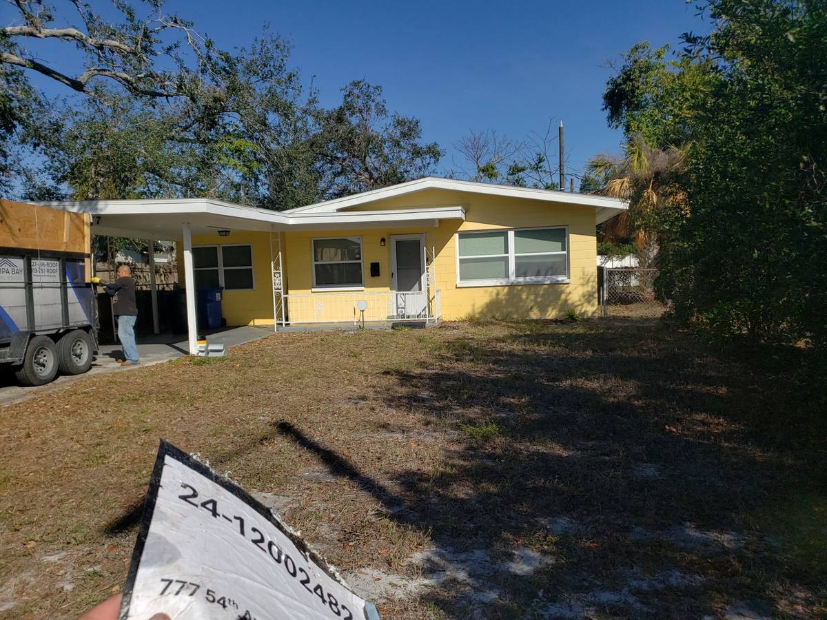 shingle roof replacement in St. Petersburg, Florida