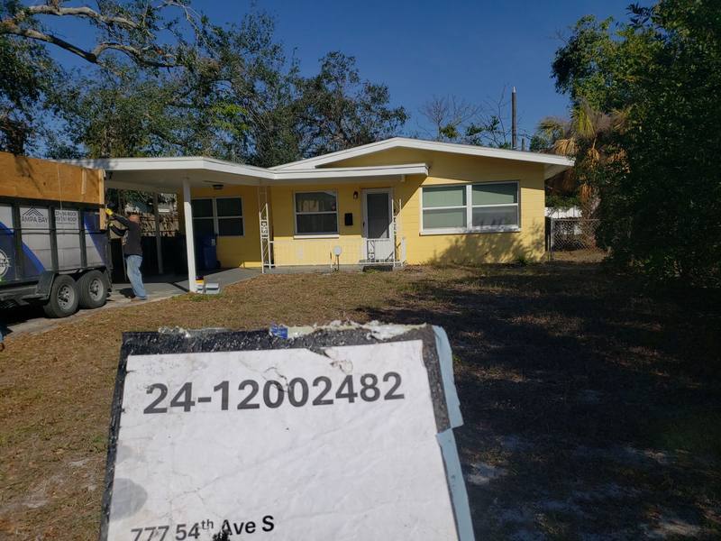 completed roofing project in St. Petersburg FL