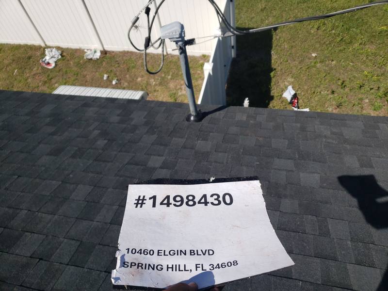 completed roofing project in Spring Hill FL