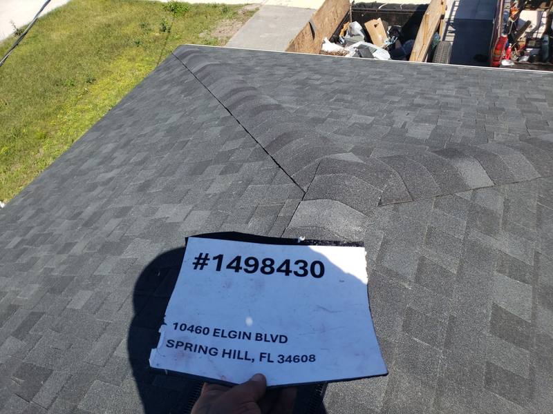 completed roofing project in Spring Hill FL