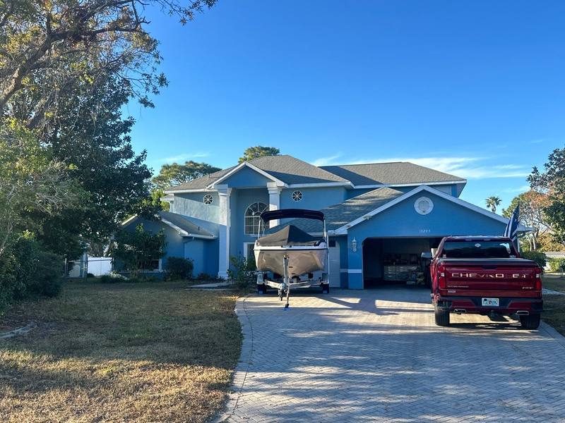 residential shingle roof replacement by Hloska Roofing in Spring Hill