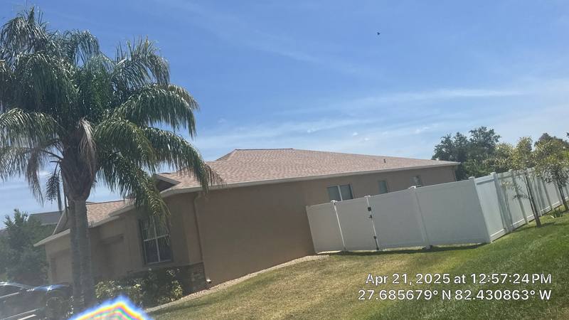 completed roofing project in Ruskin FL