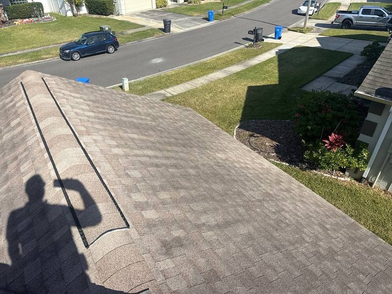 completed roofing project in Lutz FL